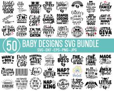 50 Cute Baby SVG Bundle, Baby Shower SVG, Newborn SVG Bundle, Baby Quote Bundle, Cute Baby Saying Svg, Funny Baby Svg, Baby Boy Girl Svg - Etsy Baby Sayings, Funny Baby Bibs, Newborn Svg, Sublimation Cricut, Coupon Design, Vector Cut