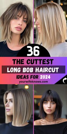 The lob haircut has undoubtedly become a timeless style, elegantly straddling the line between short and long hair. As we delve into 2024, the lob continues to evolve, effortlessly adapting to the latest hair trends and personal styles. This article will explore the versatility of the lob haircut, showcasing how it complements various hair types... Blond Beige, A Line Haircut, Haircuts 2024, Medium Bob