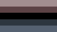 the color palette is black, brown, and gray