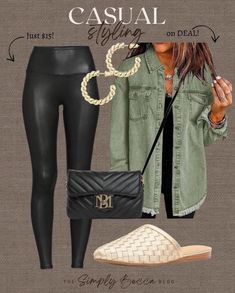 Look Boho Chic, Look Legging, Dressy Casual Outfits, Casual Weekend, Casual Chic Outfit, Casual Work Outfits, Casual Fall Outfits, Mom Outfits