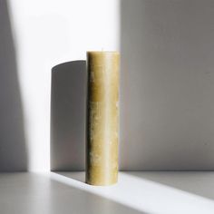 100% pure, hand-poured beeswax pillar candle, made from European-certified organic beeswax, featuring an unbleached GOTS-certified organic cotton wick. sold individually approximate size: 2" x 7.5" tall 40-hour burn time handmade in the U.K. Beeswax Pillar Candles, Pillar Candle, Hand Poured, Pillar Candles, About Uk, Organic Cotton, Size 2, Candles, Pure Products