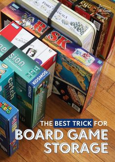 the best trick for board game storage