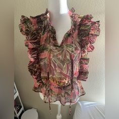 Sheer Sleeveless Blouse By Elan. Will Need Camisole Under. Cute W/Some Shorts. New W/ Tag Butterfly Print Dress, Ethiopian Opal Ring, Modern Victorian, Sheer Blouse, Butterfly Print, Sleeveless Blouse, Ethiopian Opal, Print Dress, Top Blouse