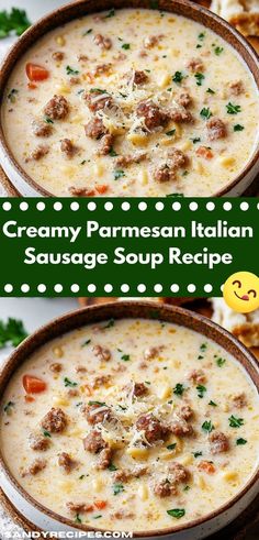 creamy parmesan italian sausage soup recipe