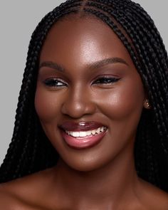 Braided Photoshoot Ideas, Hair Ads, Unique Braided Hairstyles, Dark Skin Makeup Tutorial, Braided Cornrow Hairstyles, Soft Glam, Hairstyles For Black Women