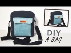 Diy Bag With Pockets, Diy Jean Bag, Pocket Tutorial, Handbag Sewing, Zipper Tutorial, Handbag Tutorial, Handmade Things, Diy Handbag