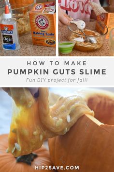 how to make pumpkin guts slime fun diy project for fall