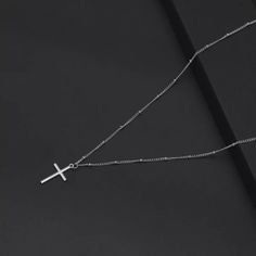 New Silver Cross Pendant Necklace Clavicle Chain Women Men Charm Jewelry Gifts Cute Simple Silver Color Cross Necklaces Pendent And Chain. Smoke-Free Home. Bundle And Save. I Have Many Other Items Listed On My Page. Please Take A Look :) Silver Cross Necklace Aesthetic, Necklace Cross Silver, Chain With Cross, Cross Accessories, Cross Necklace Simple, Cross Necklace Women, Mens Silver Jewelry, Cross Necklaces, Silver Cross Necklace