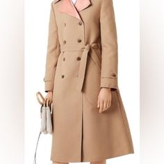 Nwt Tory Burch Nina Trench Coat. Lapel Coat, Latest Fashion Design, Sandro Paris, Trench Jacket, Cape Coat, Belted Coat, Double Breasted Coat, Belted Dress, Jeans Dress