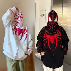 Spiderman Jacket Y2k, Spider Man Hoodie Aesthetic, Spiderman Zip Up Hoodie, Spider Man Zip Up, Spider Man Jacket, Spider Jacket, Spider Man Sweatshirt, Spiderman Jacket, Spider Man Hoodie