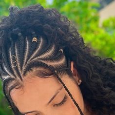 Braided Cornrow Hairstyles, Braided Hairstyles For Teens, Quick Braided Hairstyles, Pretty Braided Hairstyles, Hairdos For Curly Hair, Natural Curls Hairstyles