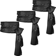 PRICES MAY VARY. Package includes: you will receive 3 pieces black sashes, good costume accessories for Halloween or other festivals and parties Widely application: the black sash belt is suitable for Halloween, Christmas, Easter, pirate costume and other dress up occasions, which can accessorize your uniforms very well Size: the black pirate sash measures approximately 140 inches/ 355.6 cm long, and 5.5 inches/ 14 cm wide; The black sash belt is a universal size that fits most adults Black sash Pirate Sash, Black Pirate, Prince Costume, Black Sash, Black Satin Fabric, Hips Dips, Jewelry Wardrobe, Oc Design, Branded Belts