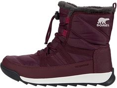 Sorel Whitney II Short Lace (Little Kid/Big Kid) Whether you're building snowmen, tracking through a snow-covered hike, or heading off to school, the SOREL® Kids Whitney™ II Short Lace. These kids' snow boots boast a waterproof boot that seals the elements out with durable waterproof nylon construction featuring 200g insulation, a comfy cuff, and soft fleece lining. Sturdy, toggle lace-up closure. Faux fur snow cuff for a touch of added style and warmth. Removable molded PU-like EVA footbed, tex Off To School, Kids Snow Boots, Girls Boots, Waterproof Boots, Big Kid, Snow Boots, Seals, Big Kids