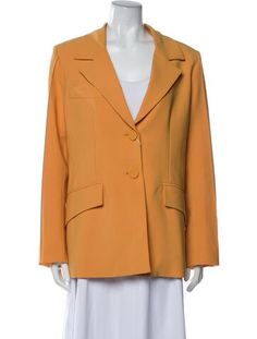 Ellery BlazerYellowPointed CollarPatch Pockets & Button ClosureFit:Jackets by Ellery typically fit true to size. Tailored Yellow Outerwear For Office, Yellow Single-breasted Notch Lapel Blazer, Yellow Notch Lapel Outerwear For Office, Yellow Notch Lapel Blazer For Work, Classic Yellow Blazer For Office, Yellow Single-breasted Long Sleeve Blazer, Yellow Notch Lapel Outerwear For Work, Classic Single-breasted Yellow Blazer, Yellow Single Breasted Blazer For Spring