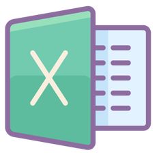 an image of a file with x on the front and back side, as if it were opened