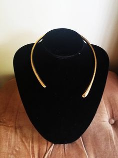 Brass Necklace | Brass Choker Adjustable to fit all. Chic Metal Choker For Everyday Wear, Classic Gold Choker For Party, Classic Gold Jewelry As Fashion Accessory, Gold Metal Choker, Chocker Necklace, Handmade Brass, Brass Necklace, Bangle Bracelets, Choker Necklace