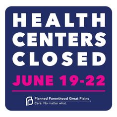 We apologize for the inconvenience, but our health centers will be closed from Friday, June 19th, through Monday, June 22nd. We are closing so that our staff can have time with their family and friends during these challenging times. Challenging Times, Health Center, June 22, June 19, How To Plan, Health, On Instagram