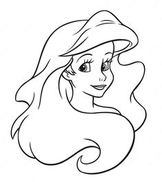 the little mermaid from disney's princess ariel coloring pages for kids to print and color