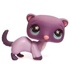 a little purple kitten with big eyes