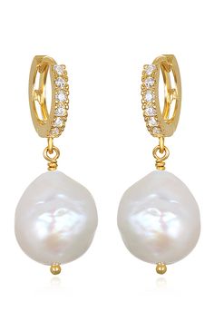 These unique huggie earrings feature stunning baroque pearls that add a touch of sophistication to any outfit. 14-15mm baroque pearls with cz accented huggies 14k gold vermeil or sterling silver 1.25" total drop Rose Jewelry, Huggie Earrings, Baroque Pearls, Huggies Earrings, Gold Vermeil, Collage, Sterling Silver, Silver, Gold