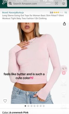 Pink Amazon Finds, Amazon Clothing Finds, How To Have Style, Cute Clothing Stores, Amazon Top, Amazon Clothes, Trendy Outfits For Teens, Cute Preppy Outfits, Simple Trendy Outfits