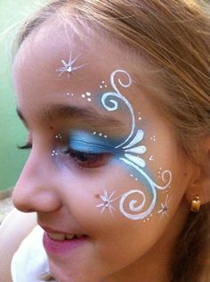 Frozen Face Paint, Mermaid Face Paint, Elsa Face, Fairy Face Paint, Frozen Face