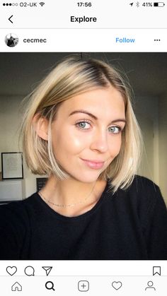 Crop Bob Haircut, Blonde Summer Hair 2023 Short, Bronde Bob Straight, Above Chin Haircuts, Hilary Duff Bob, How To Style Short Hair With Layers, Blonde French Bob, Dirty Blonde Bob, Dark Blonde Bob