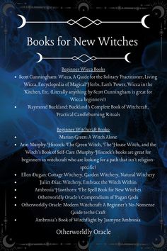 the book cover for books for new witches