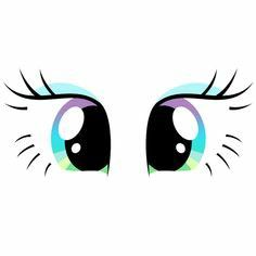 the eyes of an anime character with long eyelashes and blue, green, purple and yellow colors