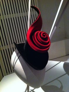 Stephen Jones @ MoMu http://www.HairNewsNetwork.com GET LISTED! Black And White Fascinator, Stephen Jones