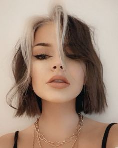 TOP 5 PINTEREST TRENDS OF 2020 - Behindthechair.com Hair Color Streaks, Haircut Styles, Shot Hair Styles, Trendy Hair Color, Black Hairstyles, Short Haircut, Hair Dye Colors, Short Hair Haircuts, Hair Inspiration Color