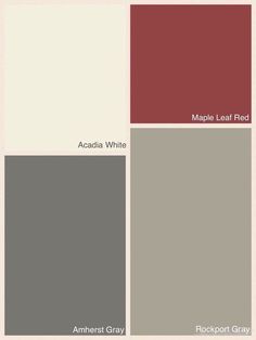 some red and gray paint colors