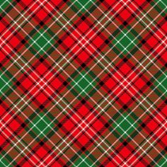 a red, green and white plaid pattern