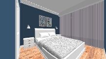 3D room planning tool. Plan your room layout in 3D at roomstyler Duck Egg Blue Wall, 3d Room, Wood Cladding, Exposed Beams, Room Planning, Duck Egg Blue, Room Layout, White Trim, Wooden Flooring