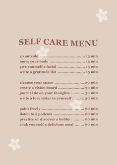 Self Care Infographic Design, Self Care Image Ideas, Self Care Header, Self Care Retreat, Forms Of Self Care, Self Care Menu, Self Care Reminders, Self Care Poster, Green Potion