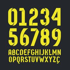 the font and numbers are all yellow in color, but there is no image to describe