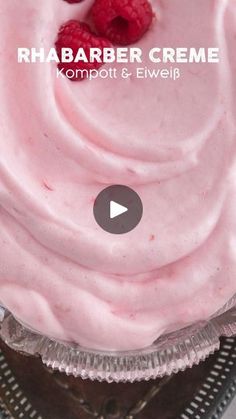 raspberry creme with kompot and ewelp recipe on top