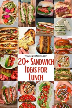 20 sandwich ideas for lunch that are easy to make