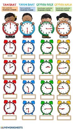 an image of clocks with different time zones