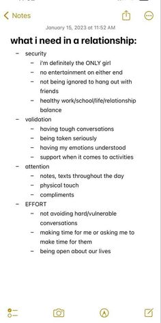 Relationship needs and self love What U Want In A Relationship, What You Want In A Relationship List, All I Want In A Relationship, Needing More In A Relationship, High Standards List Relationship, Bare Minimum Relationship List, What Do I Want In A Relationship, Wants And Needs In A Relationship, Things I Want In A Relationship