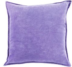 Surya Cotton Velvet Ava Grace CV-018 Pillow 18 X 18 X 4 Poly filled Pillows On Bed, Violet Pillows, Purple Pillow, Elegant Pillow, Handmade Throws, Transitional Kitchen, Decor Buy, Velvet Throw, Velvet Throw Pillows