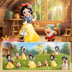 Pop Mart Disney Snow White Classic Series Figures Confirmed Blind Box Toys Dolls Gift New Products: Only opened the box to confirm, with card, sealed inner bag and original box,you can easily assemble them. All figures sold in the store are genuine,the photos are from official for sample, please see the list pictures for what included of each figure. Each figure has a height between 6-11.5cm (2.36-4.5in),a perfect toy gift box,these small and convenient statues are perfect table decorations too! Non toxic,harmless,odorless PVC/ABS/paper materials.The characters in doll toys have vivid colors and are not easily faded.Smooth surface and superior quality. Please choose the corresponding doll image to purchase.We will send the same doll as the picture,which you have chosen. Attention:please st Sleepy Snow White, Baby Tea, Princess Fairy, Box Toys, Blind Boxes, Disney Snow White, Pop Mart, Classic Series, Sonny Angel