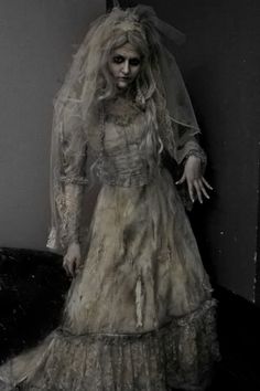 a woman dressed as a corpse bride