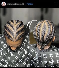 Quick Mens Braid Styles, Corn Row Designs For Men, Simple Braid Designs For Men, Cornrow Styles For Men Full Head, Male Hairstyles Black Men Hair Braids, Conrows Lines And Braids Men, Mens Cornrows Design