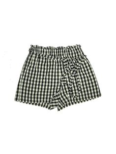 Joie Shorts Size: X-Small Bottoms - used. 100% COTTON, Checkered/Gingham | Joie Shorts: Green Checkered/Gingham Bottoms - Size X-Small Casual Gingham Bottoms For Summer, Casual Summer Gingham Bottoms, Casual Plaid Bottoms For Spring, Summer Plaid Bottoms With Elastic Waistband, Summer Plaid Bottoms For Vacation, Plaid Bottoms For Spring Vacation, Spring Vacation Plaid Bottoms, Casual Shorts With Elastic Waistband For Picnic, Chic Short Plaid Bottoms