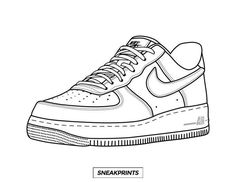 Sneakers Sketch, Sneakers Illustration, Sneakers Drawing, Air Force One Shoes, Sneakers Wallpaper, Shoe Design Sketches, Baskets Nike