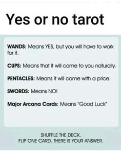 Cartomancy Yes Or No, Tarot Card Meanings Yes Or No, Tarot Reading Yes Or No, Yes No Tarot Meaning, Tarot Spreads Yes No Reading, Tarot Quick Reference, Yes Or No In Tarot, Create Your Own Tarot Cards, Tips For Tarot Reading