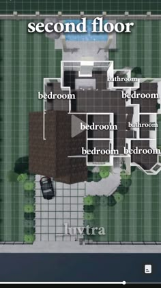 a floor plan for a house with the words second floor and third story on it