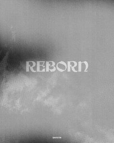 a black and white photo with the word rebord on it's side