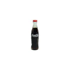 a bottle of coca cola on a white background